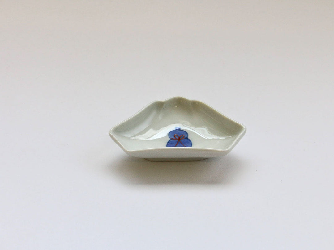 Gourd-Shaped Mt. Fuji Salt Plate - Crafted By Tokushichi Kiln