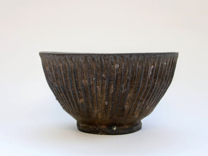 Antique Gold Shinogi Donburi Bowl - Crafted By Takuya Ohara
