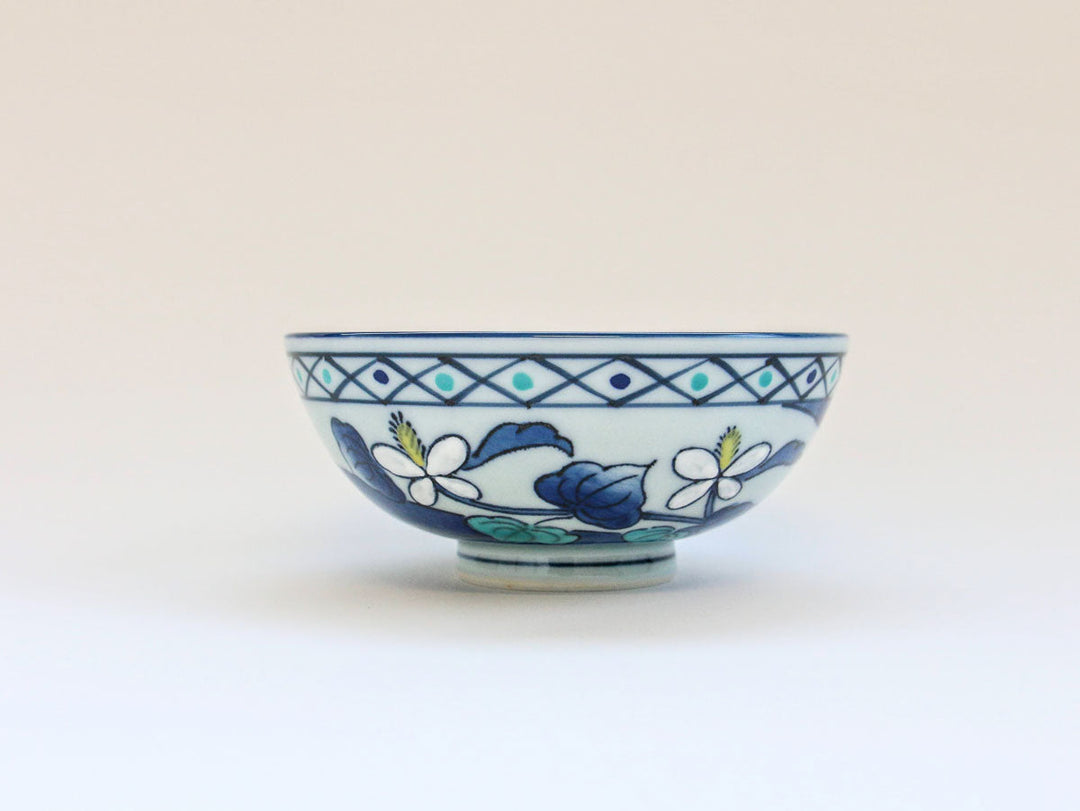 Kinso Pillow 4.0 Rice Bowl (Hanadami) - Crafted By Tasho Pottery