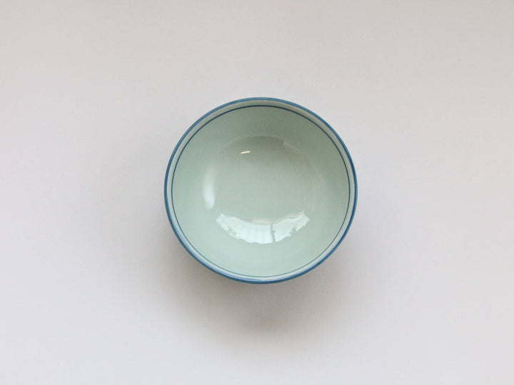 Kinso Pillow 3.8 Rice Bowl (Hanadami) — Hand-Glazed Japanese Porcelain by Denshotouen