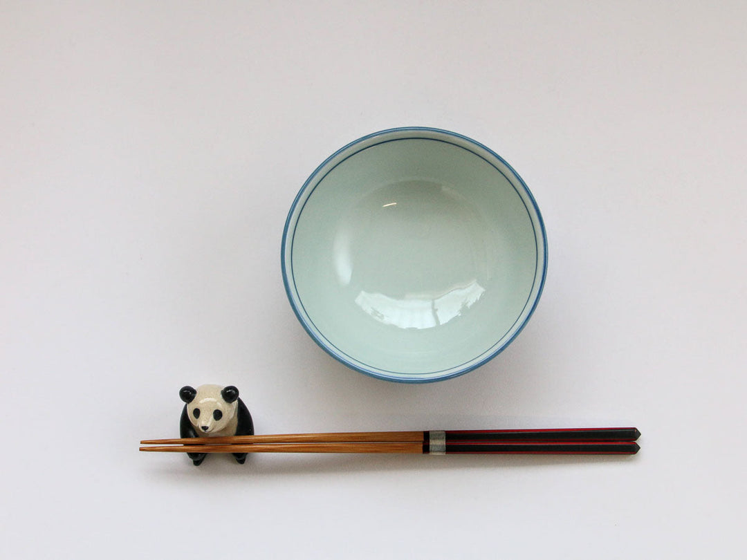Kinso Pillow 3.8 Rice Bowl (Hanadami) — Hand-Glazed Japanese Porcelain by Denshotouen