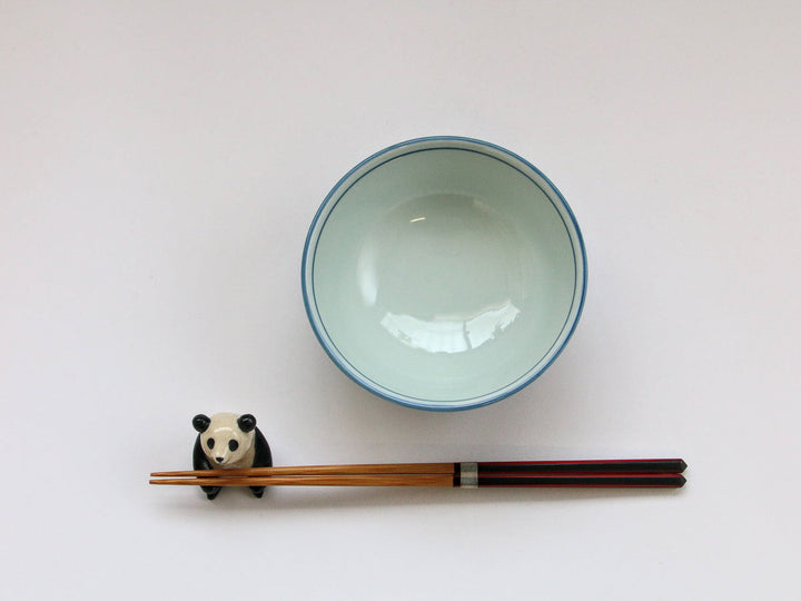 Kinso Pillow 3.8 Rice Bowl (Hanadami) — Hand-Glazed Japanese Porcelain by Denshotouen