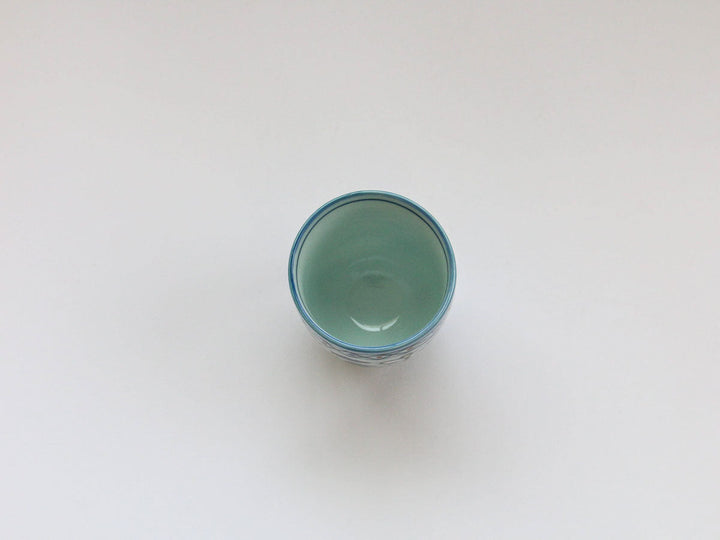 Kinso Pillow Natsume Teacup (Small, Hanadami) - Crafted By Tasho Pottery