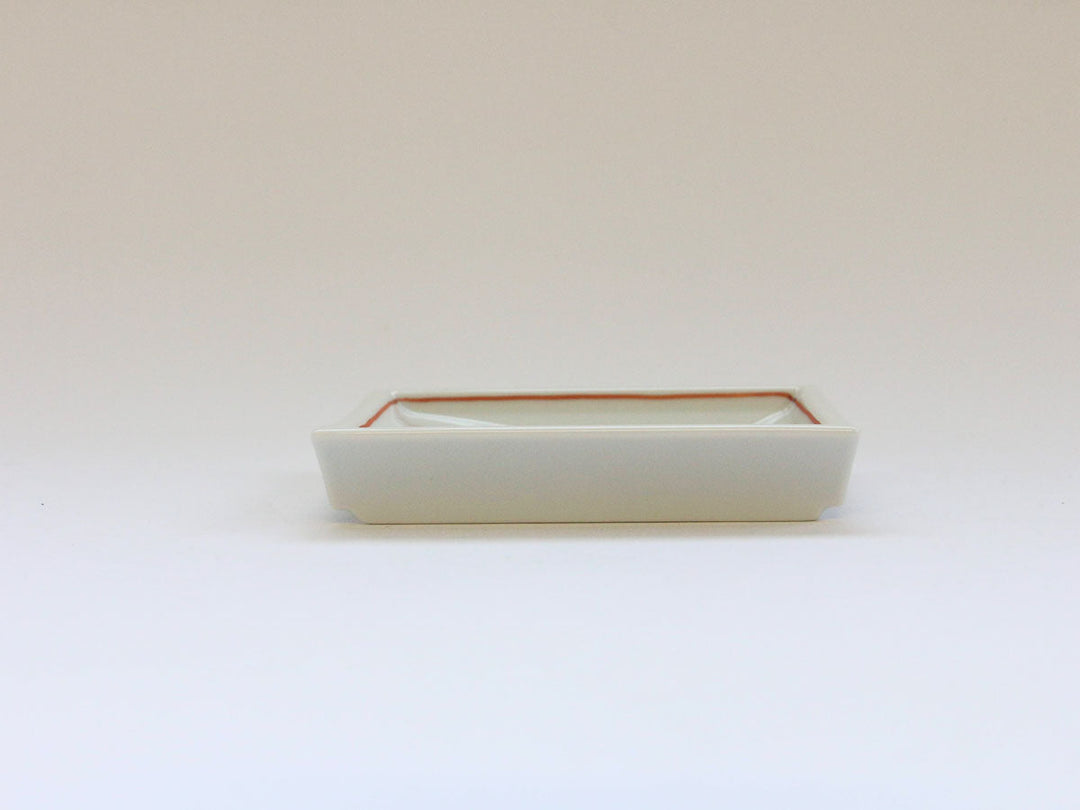 Inner Red-Line Square Diamond Plate (Large) - Crafted By Denpei Kiln