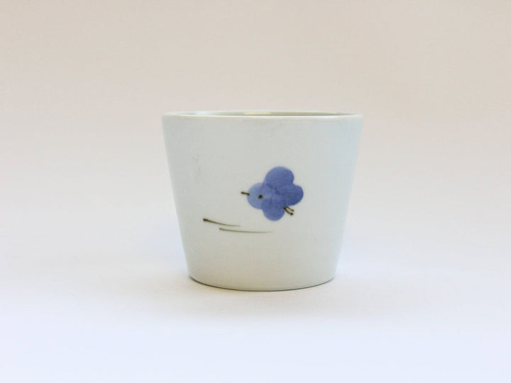 Cool Blue Three-Bird Soba Cup - Crafted By Tamori Pottery