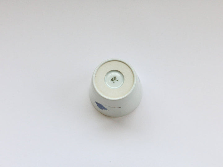 Cool Blue Three-Bird Soba Cup - Crafted By Tamori Pottery