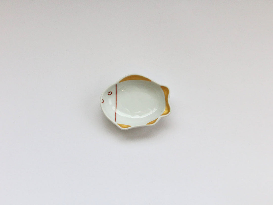 Kirara Red Fish Small Bowl - Crafted By Tamori Pottery