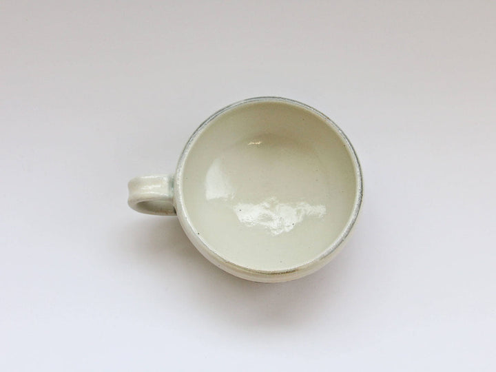 Rough Carved Handled Round Soup Cup - Crafted By Furutani Pottery