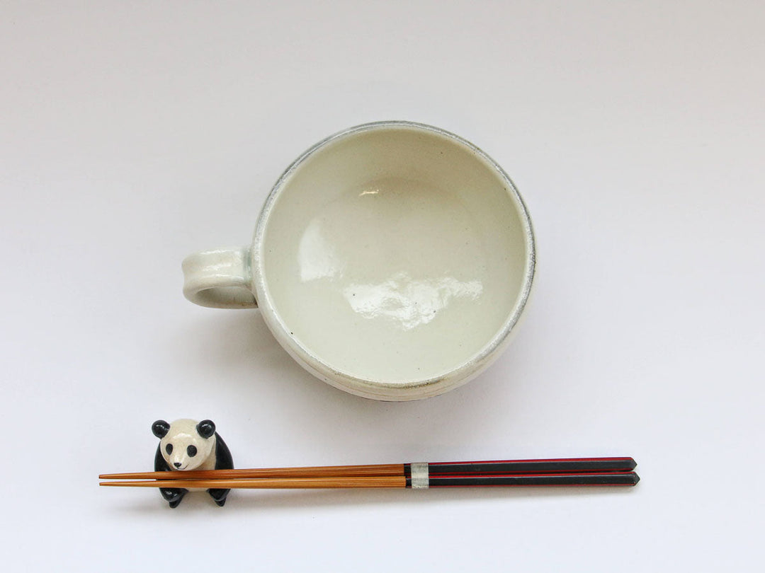 Rough Carved Handled Round Soup Cup - Crafted By Furutani Pottery