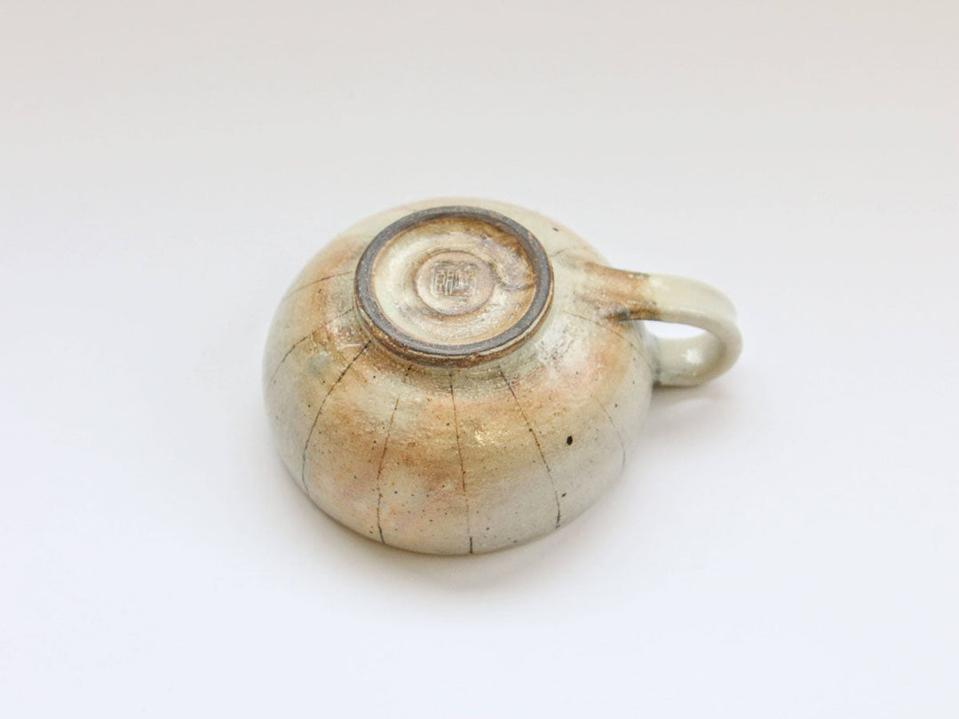 Vertical Line Handled Round Soup Cup - Crafted By Furutani Pottery