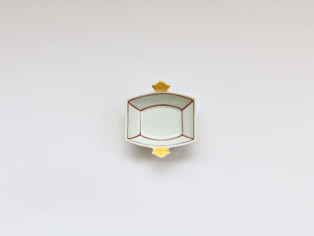 Kirara Red Lucky Mallet Small Bowl - Crafted By Tamori Pottery