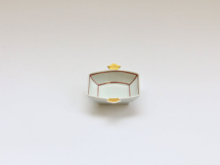 Kirara Red Lucky Mallet Small Bowl - Crafted By Tamori Pottery