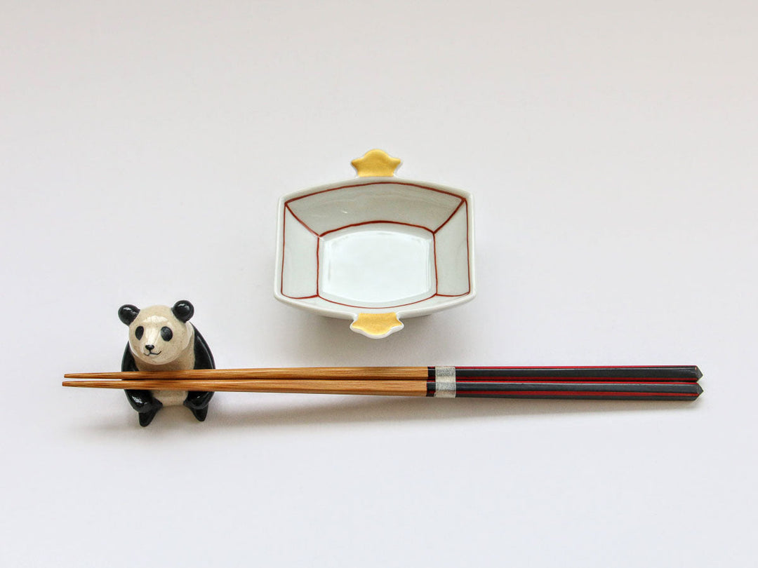 Kirara Red Lucky Mallet Small Bowl - Crafted By Tamori Pottery