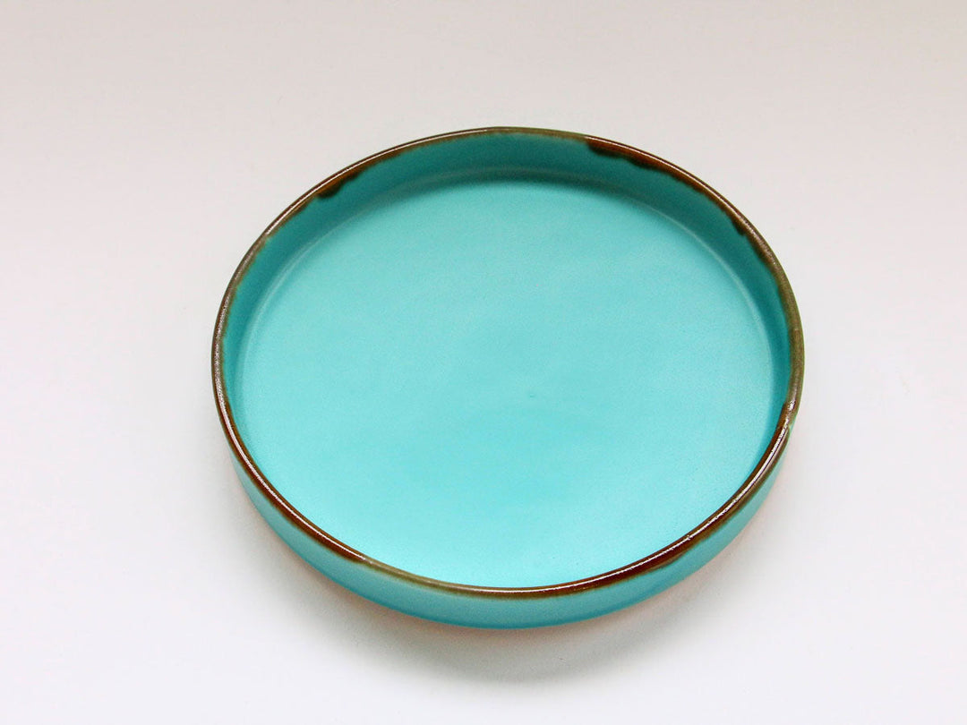Turquoise Flat Plate (Extra Large) - Crafted By Chojuro Kiln