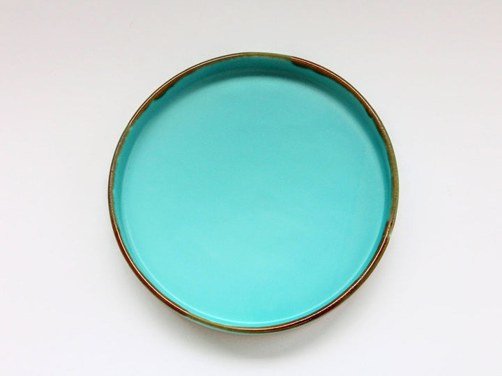 Turquoise Flat Plate (Extra Large) - Crafted By Chojuro Kiln