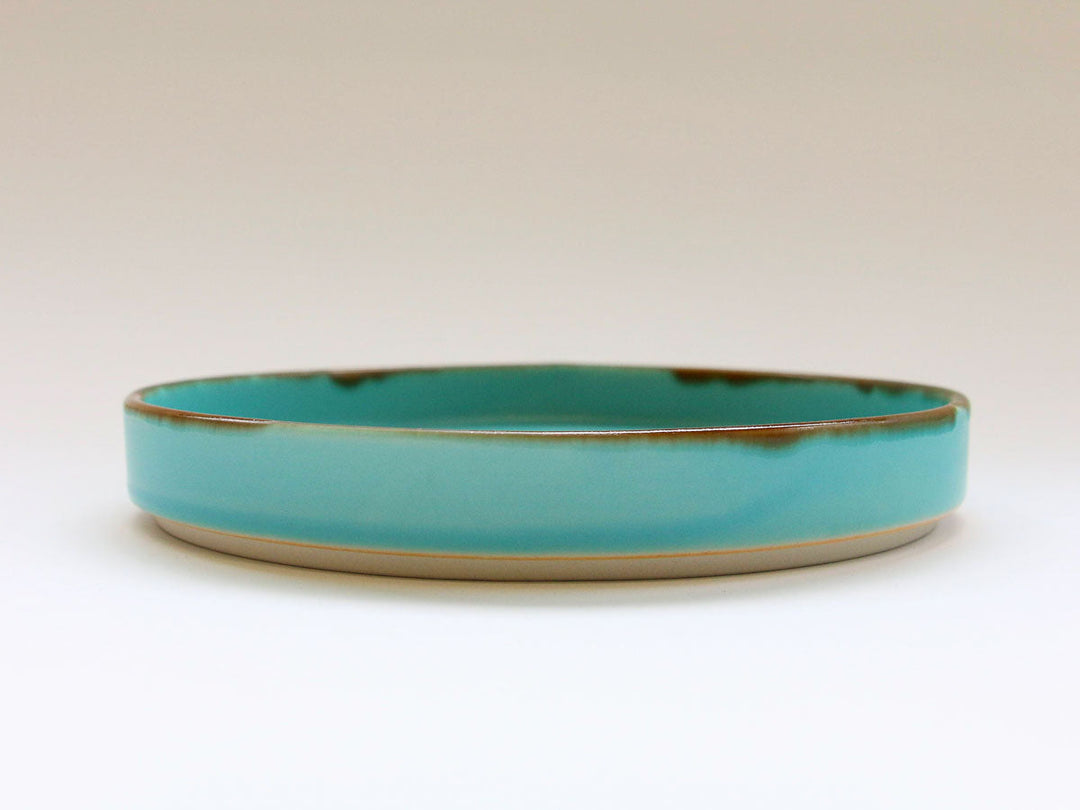 Turquoise Flat Plate (Extra Large) - Crafted By Chojuro Kiln