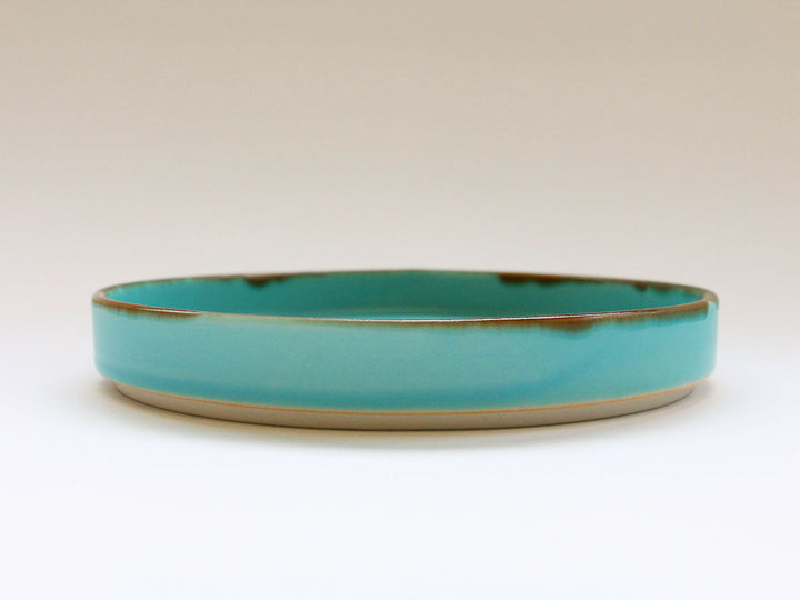 Turquoise Flat Plate (Extra Large) - Crafted By Chojuro Kiln