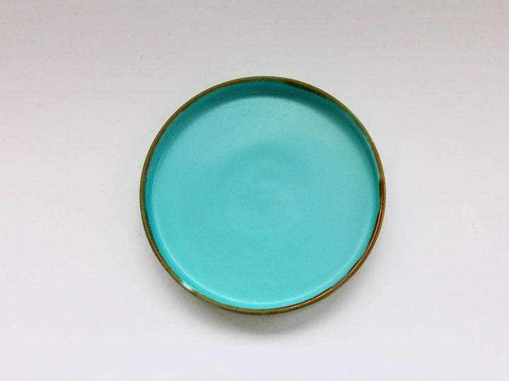 Turquoise Flat Plate (Large) - Crafted By Chojuro Kiln