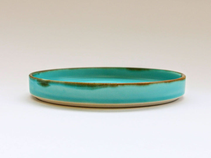 Turquoise Flat Plate (Large) - Crafted By Chojuro Kiln