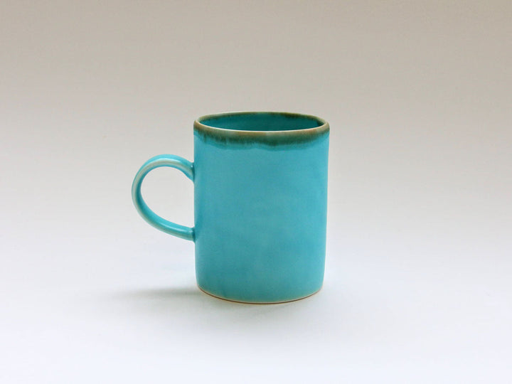 Turquoise Straight Mug - Crafted By Chojuro Kiln