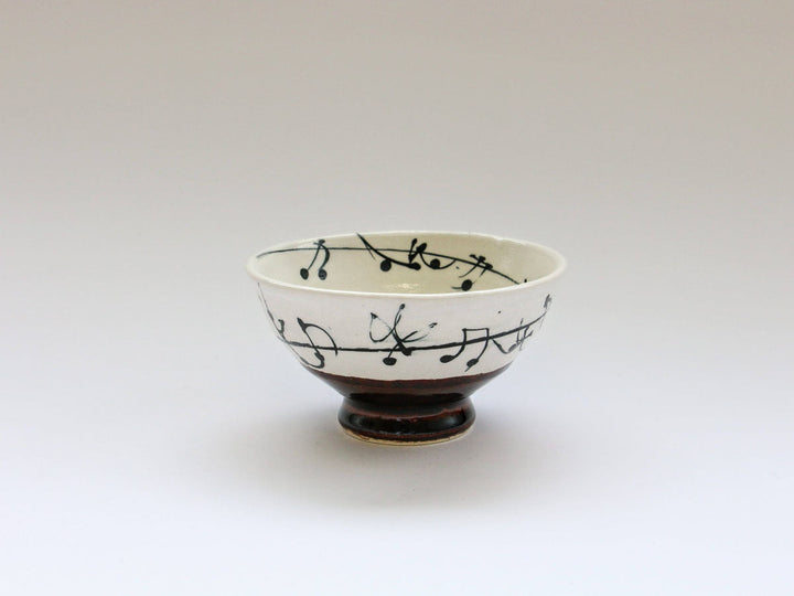 Amber Glaze Note Rice Bowl - Crafted By Takee Tatsui