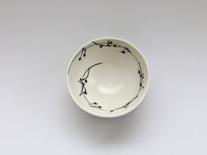 Amber Glaze Note Rice Bowl - Crafted By Takee Tatsui