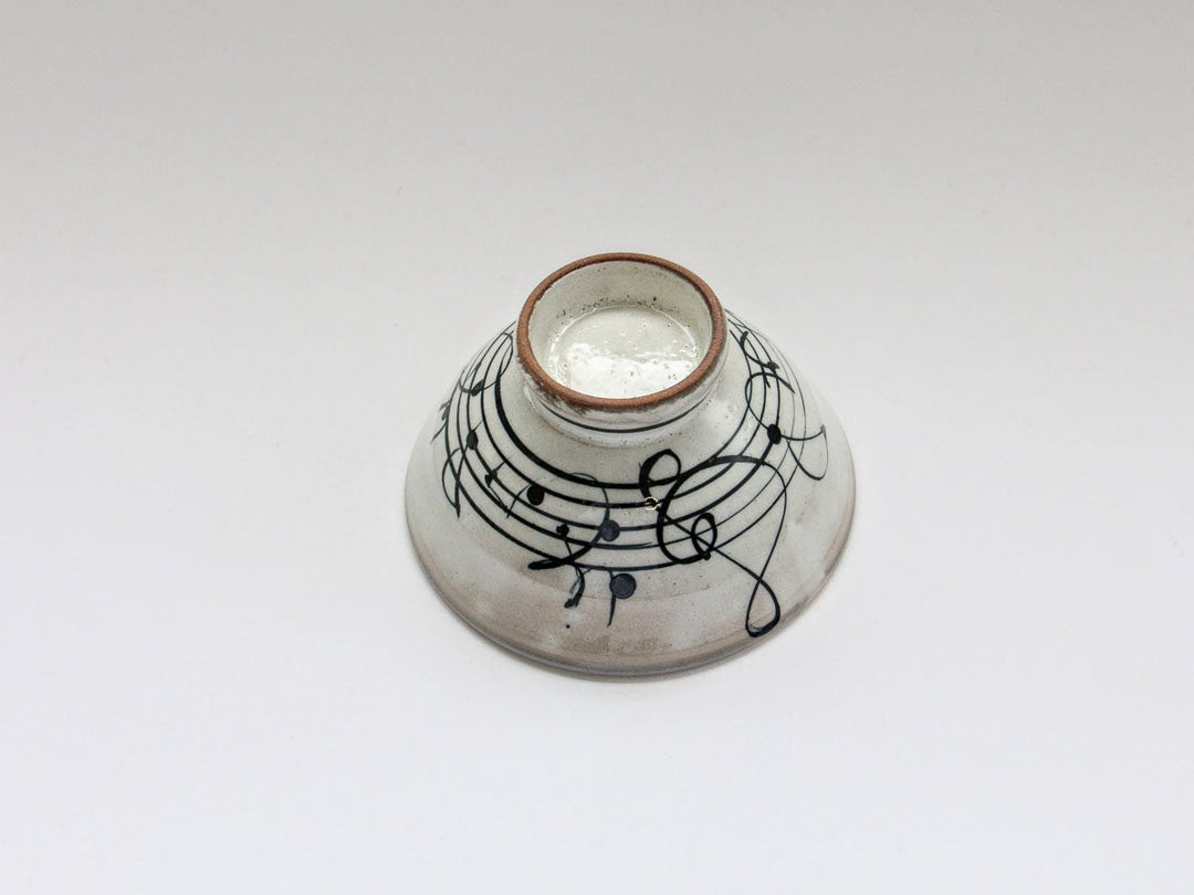 White Note Rice Bowl - Crafted By Takee Tatsui