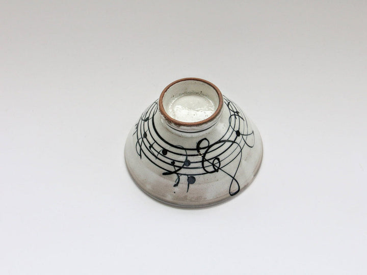 White Note Rice Bowl - Crafted By Takee Tatsui