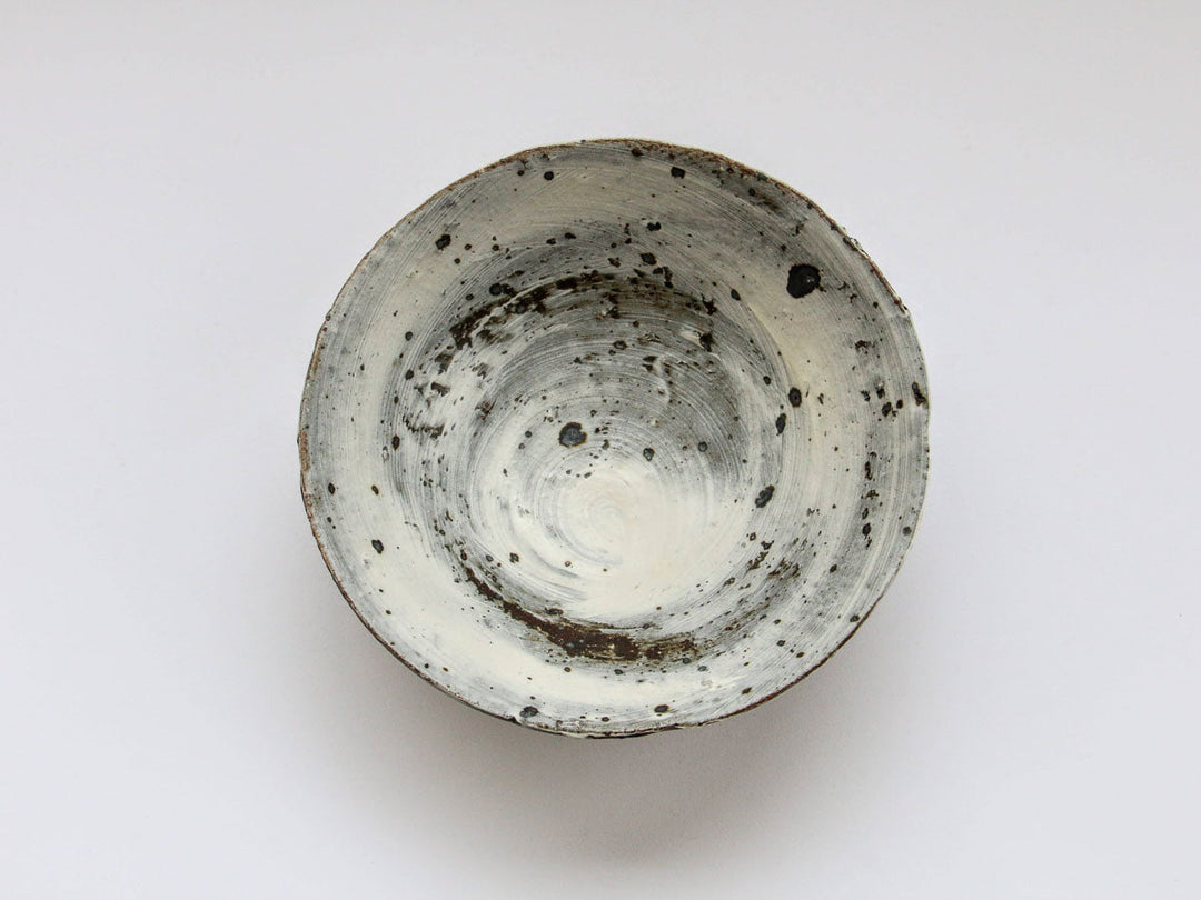 Brush Pattern 5.5-Inch Shallow Bowl - Crafted By Takuya Ohara