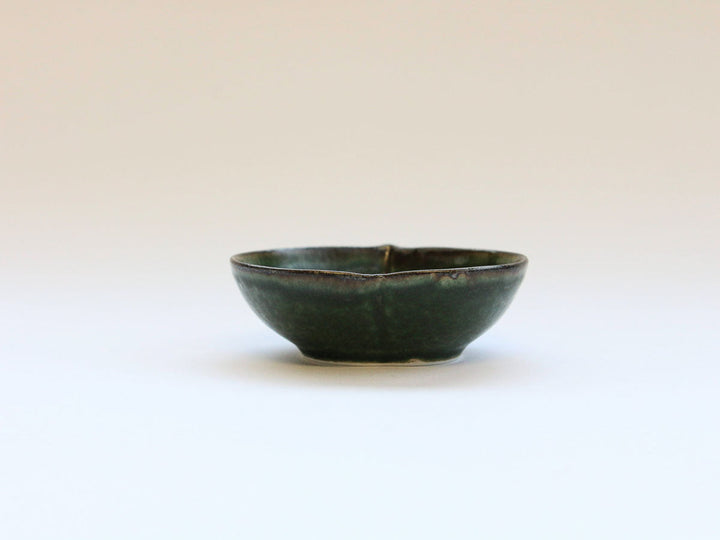 Peach Small Bowl with Green Rim Glaze - Crafted By Koyo Kiln