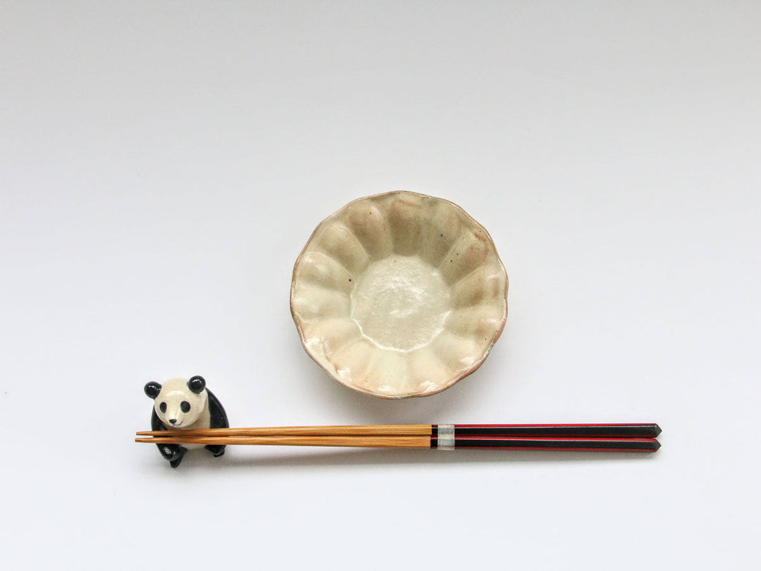 Kohiki Rimmed Flower-Edge Deep Plate, Small Crafted By Furutani Pottery