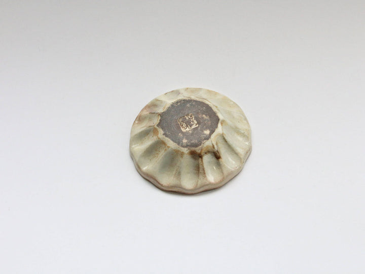 Kohiki Rimmed Flower-Edge Deep Plate, Small Crafted By Furutani Pottery