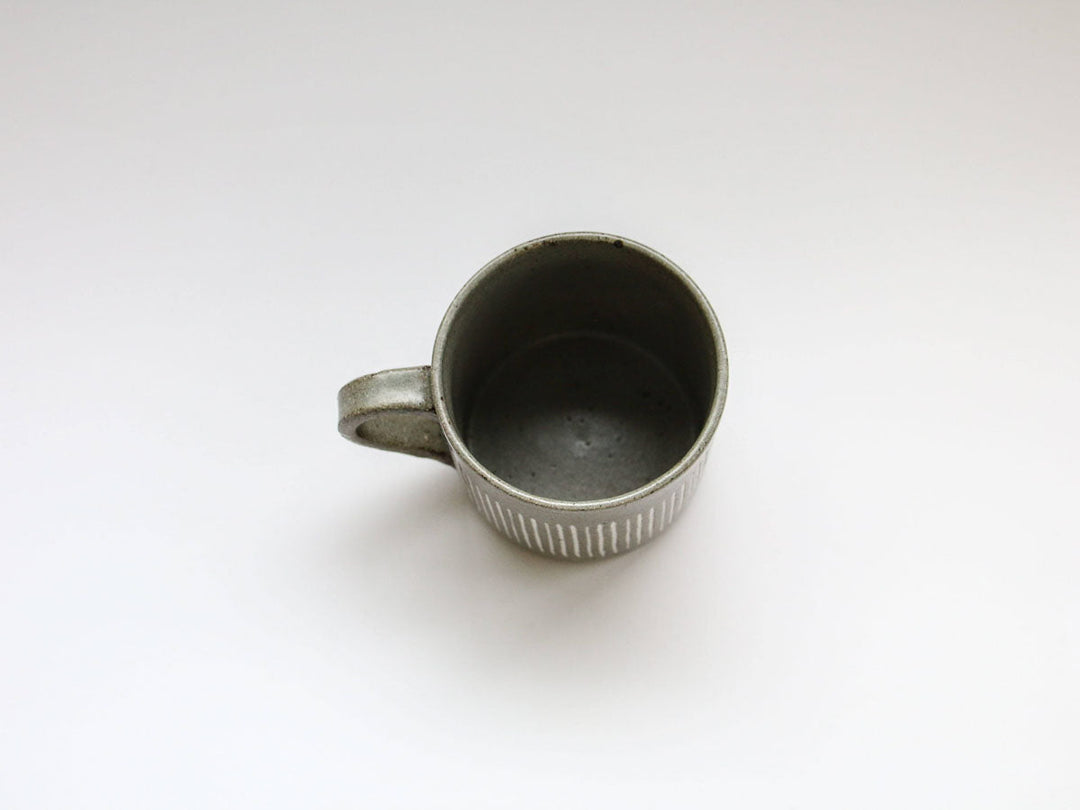 Gray Inlay Striped Mug - Crafted By Seitoen