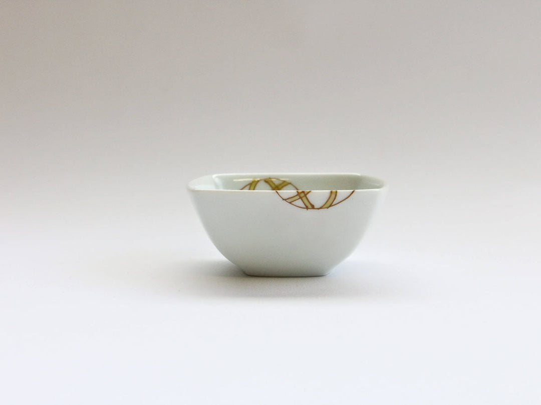Flower Temari Square Small Dish, Pink — Hand-Glazed Japanese Porcelain by Koso Kiln
