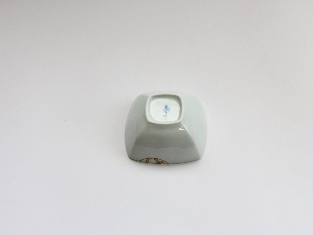 Flower Temari Square Small Dish, Pink — Hand-Glazed Japanese Porcelain by Koso Kiln