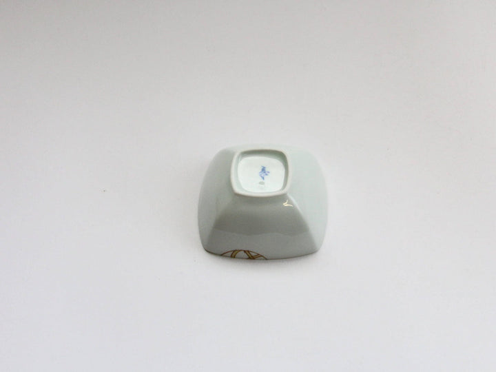 Flower Temari Square Small Dish, Pink — Hand-Glazed Japanese Porcelain by Koso Kiln