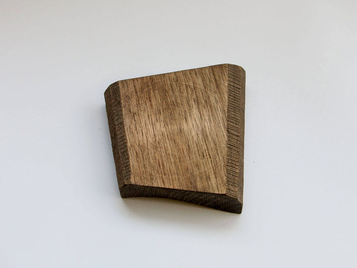 Walnut-Wood Diamond Plate, Black, Medium — Hand-Finished Japanese Wood by Shinsuke Taguchi