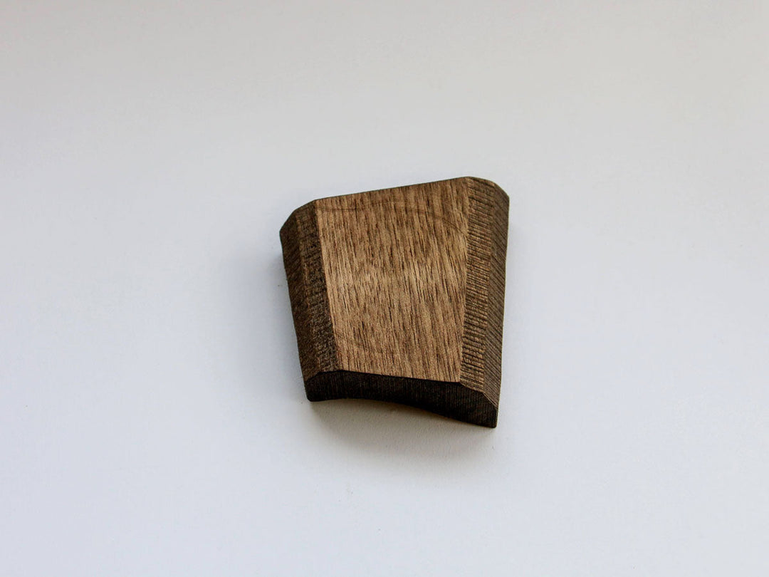 Walnut-Wood Diamond Plate, Black, Small — Hand-Finished Japanese Wood by Shinsuke Taguchi
