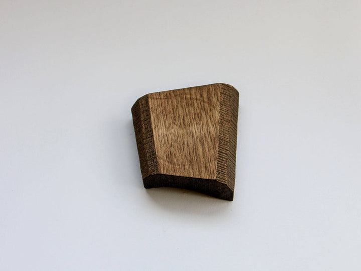 Walnut-Wood Diamond Plate, Black, Small — Hand-Finished Japanese Wood by Shinsuke Taguchi
