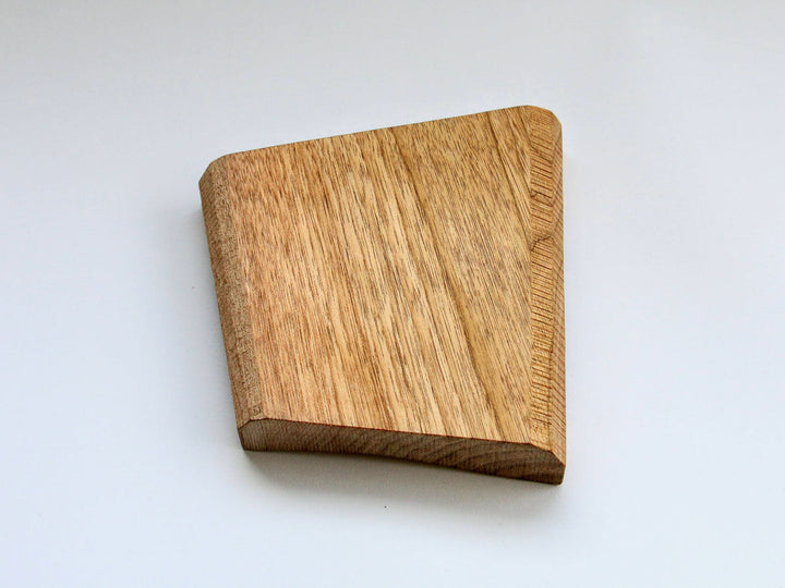 Walnut-Wood Diamond Plate, Clear, Large — Hand-Finished Japanese Wood by Shinsuke Taguchi