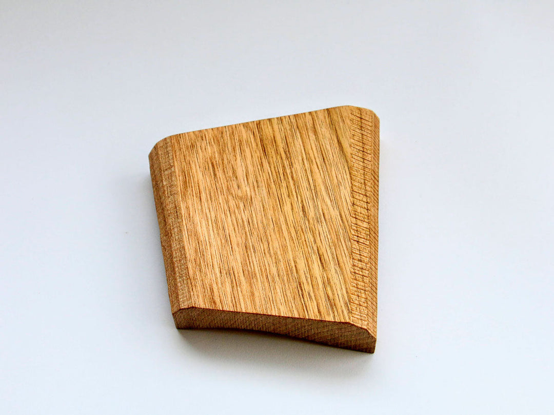 Walnut-Wood Diamond Plate, Clear, Medium — Hand-Finished Japanese Wood by Shinsuke Taguchi