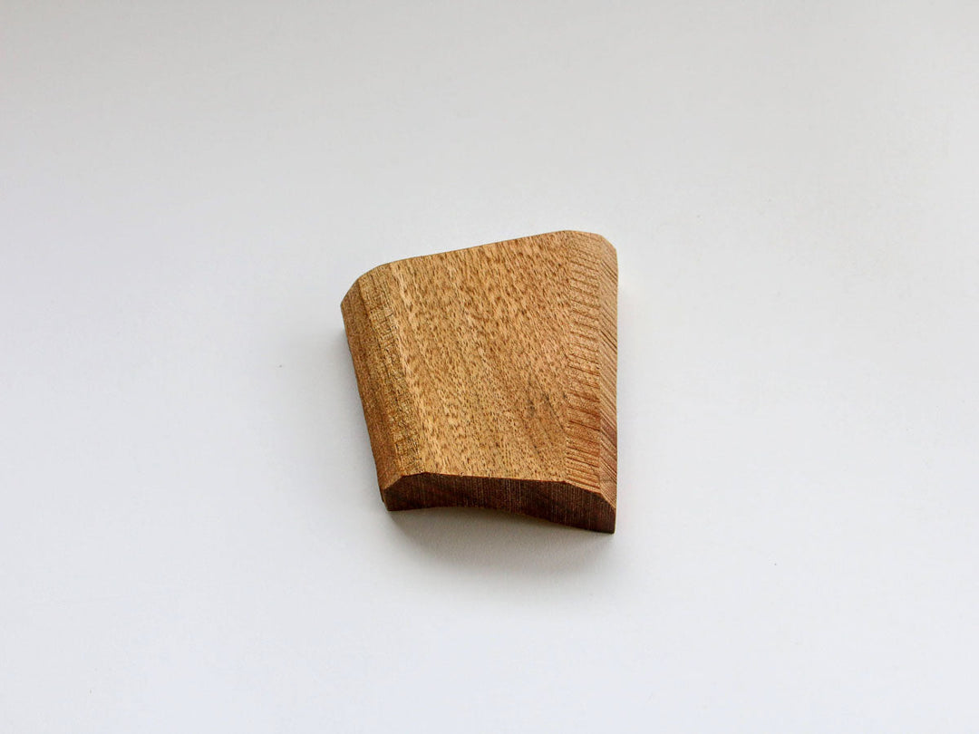 Walnut-Wood Diamond Plate, Clear, Small — Hand-Finished Japanese Wood by Shinsuke Taguchi
