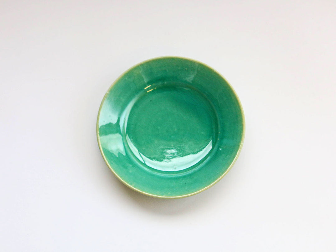 Turquoise Blue Carved Individual Plate Crafted By Shinji Akane