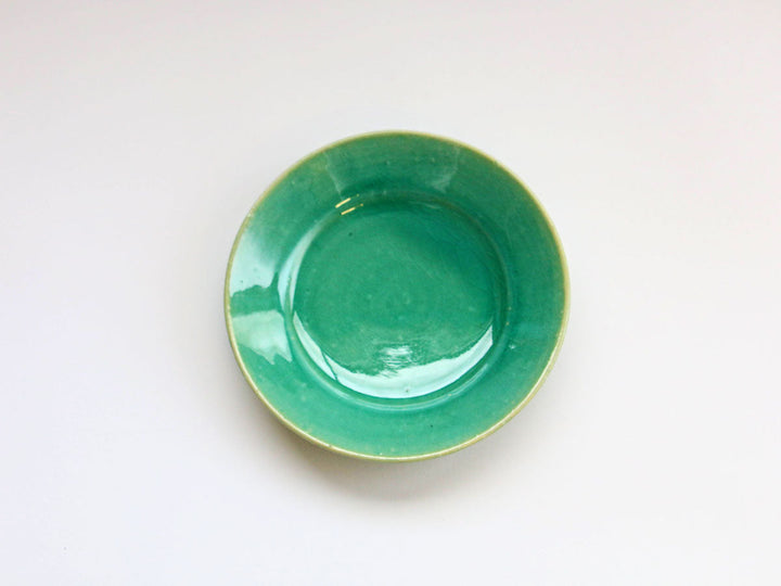 Turquoise Blue Carved Individual Plate Crafted By Shinji Akane