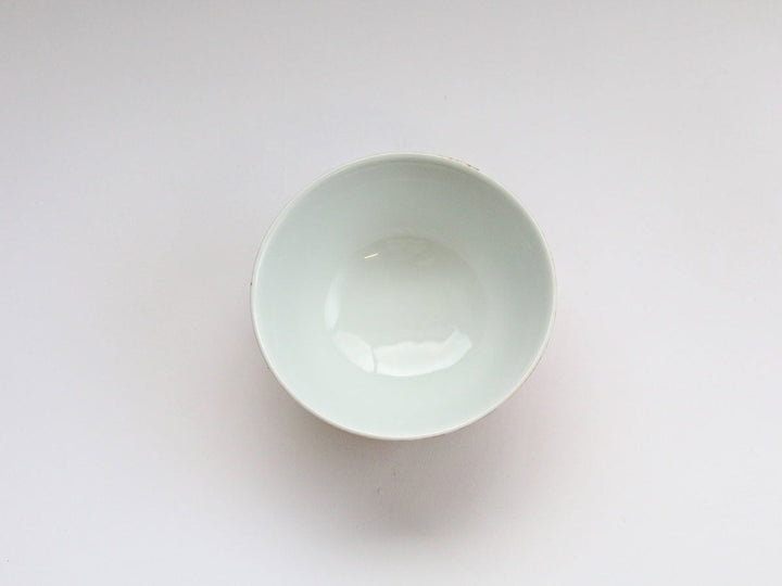 Iro Karakusa Rice Bowl Red Crafted By Shin Nihon Seitou