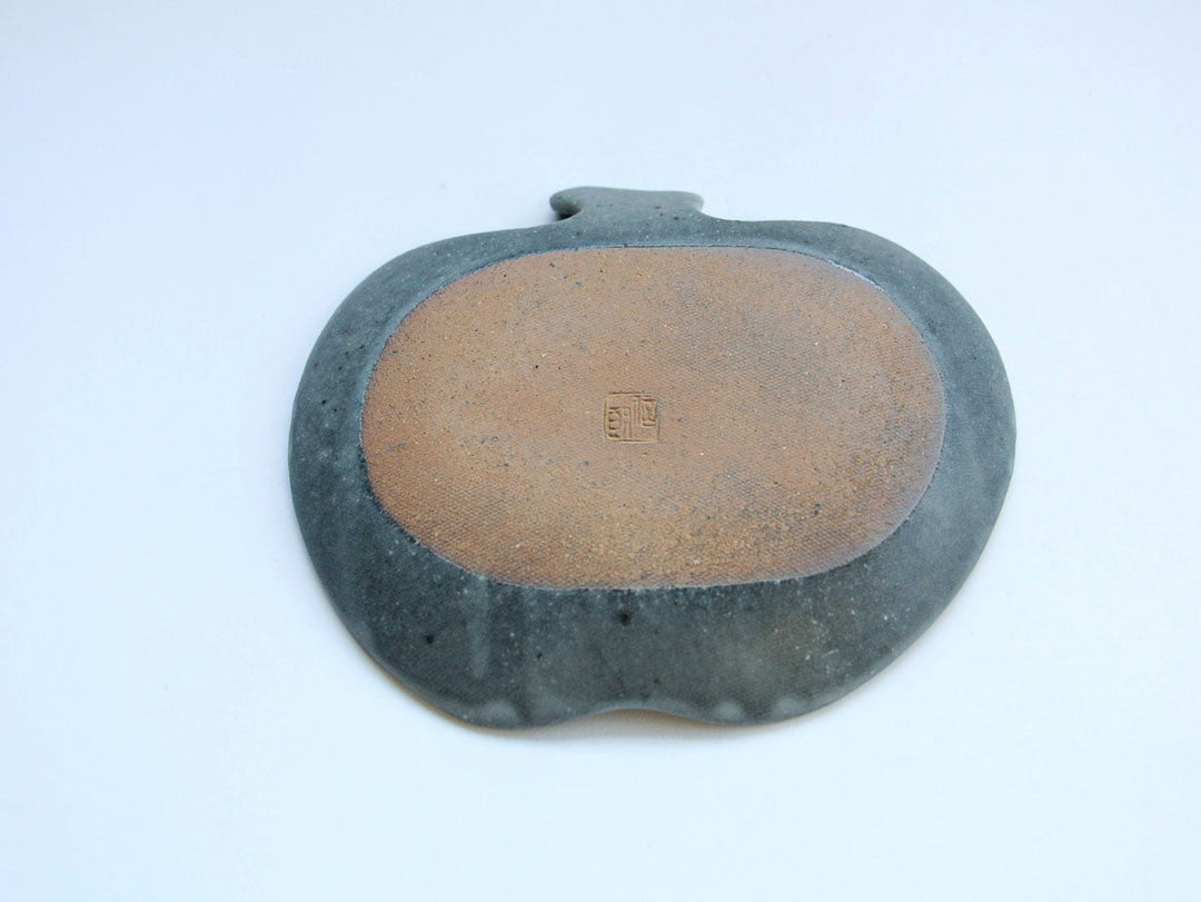Gray Glaze Apple Plate Large Crafted By Furutani Pottery