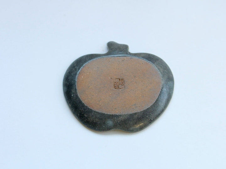 Gray Glaze Apple Plate Small Crafted By Furutani Pottery