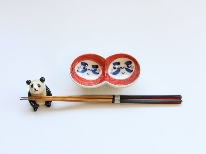 Round Daruma Small Dish, Red — Hand-Glazed Japanese Porcelain by Tokushichi Kiln