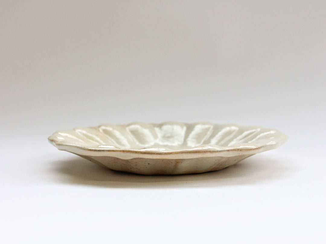 Iron-Speckled Lobed Deep Plate, Small — Hand-Glazed Japanese Pottery by Furutani Pottery
