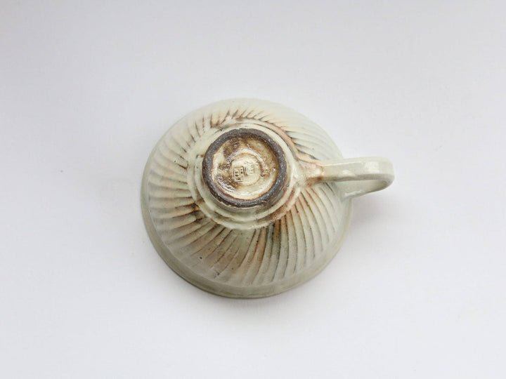 Iron-Speckled Engraved Soup Cup, Round — Hand-Glazed Japanese Pottery by Furutani Pottery